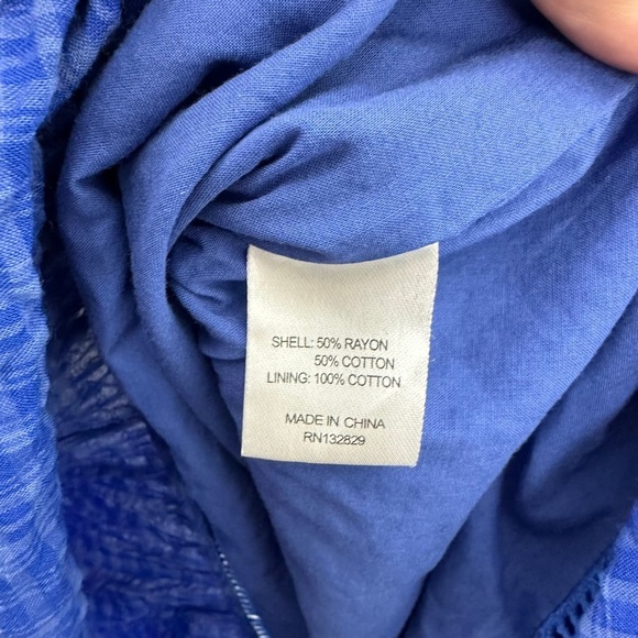 Lovers + Friends Ulyanna Blue Ruffle Midi Dress - Picture 6 of 6